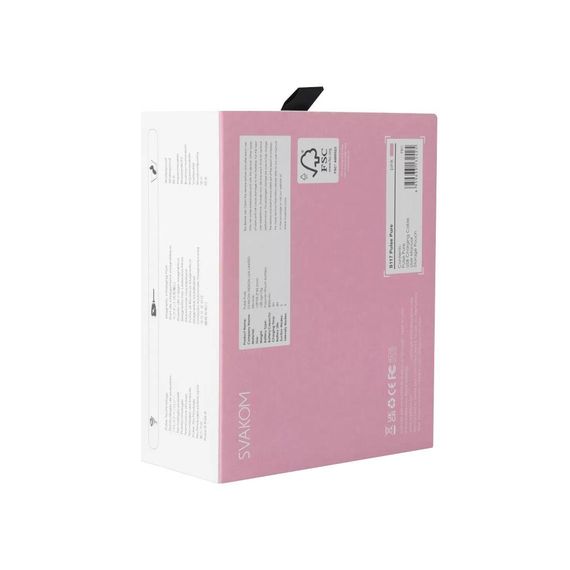 Вакуумный клиторальный стимулятор Svakom Pulse Pure Pale Pink, 5 режимов, 5 интенсивностей в каждом | Зображення 8