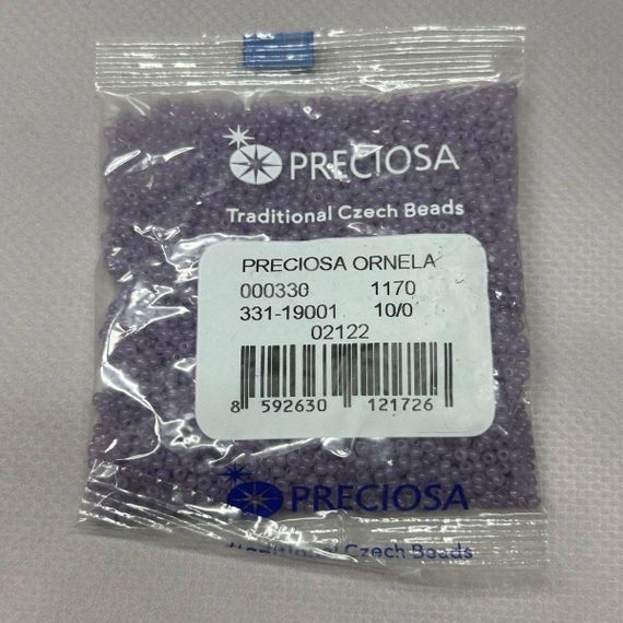 Бисер чешский Preciosa 10/0, цвет 02122 - 50 г | Зображення 1