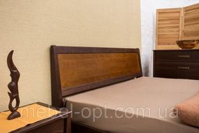Кровать двуспальная деревянная Сити с ящиками 160х200, цвет венге