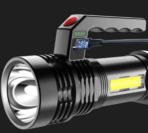 Портативний ручний світлодіодний ліхтар на акумуляторі Multifuncion work lights 3W | Зображення 3