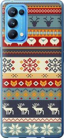 Чехол на Oppo Reno5 Pro Рождественский орнамент "3303u-2239-17620"