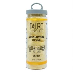 Полотенце для собак и котов Tauro Pro Line, 64 х 43 см, желтый