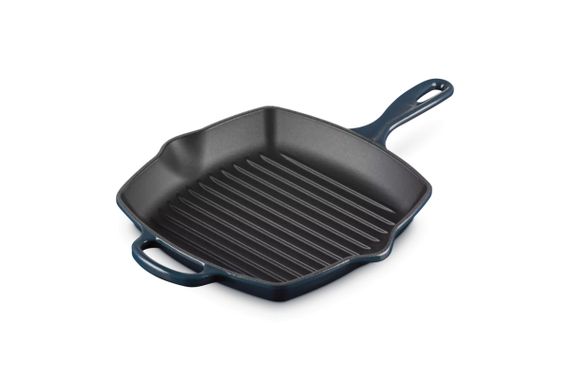 Сковорода-гриль Le Creuset Signature Cast Iron Square Grillit 20183261290422 26 см синя | Зображення 3