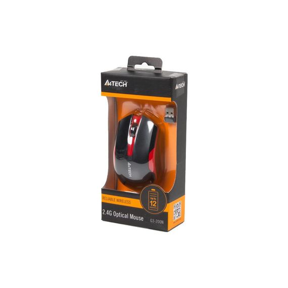 Мишка A4Tech G3-200N Black+Red | Зображення 3