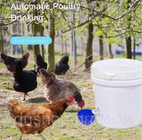 Автоматичний крапельний поїльник для курей 5 шт | Зображення 3