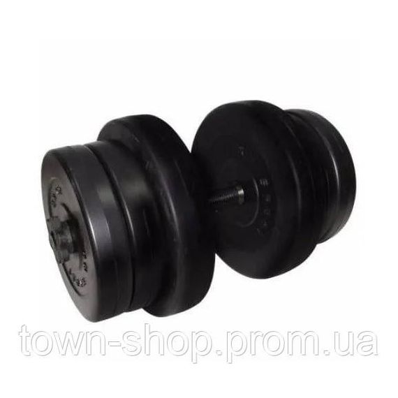 Гантель наборная композитная в пластиковой оболочке Rock pro 20,5 кг NE-PL-G-020