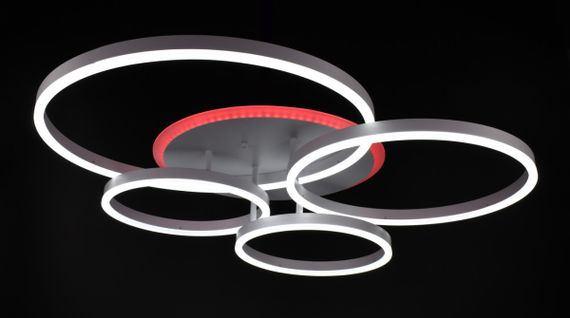 Люстра світлодіодна стельова LED світильник для квартири на стелю лед з пультом 26110 Білий 12х69х79 см. | Зображення 9