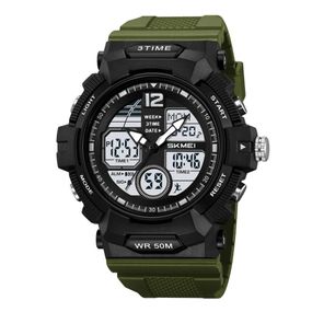 Протиударні військові чоловічі годинники SKMEI 2354AG, Якісні чоловічі тактичні годинники UO-57