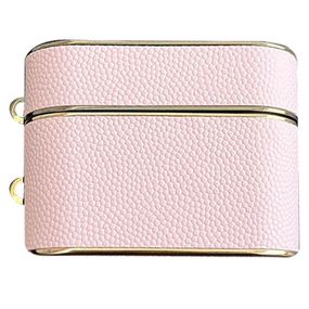Кожаный футляр Suitcase для наушников AirPods 3 Pink