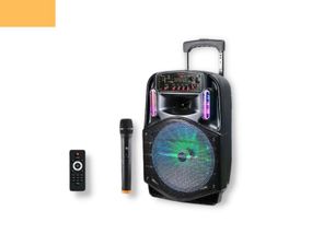 Портативна колонка XPRO CH8612 валіза 30Вт, USB, SD, FM радіо, Bluetooth, 1 мікрофон, ДК (MER-15644)