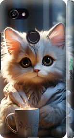 Чохол на Google PixeL 2 XL Білий кіт "5646m-1643-2448"