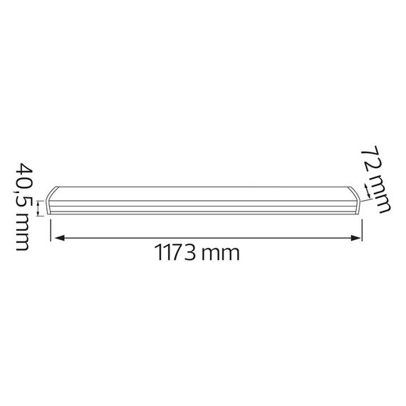 Світлодіодний лінійний світильник "HAVZA-60" 60W  (120см) 6400K  052-008-0120-020 | Зображення 1