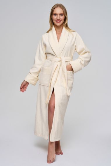 Жіночий халат Nusa 3873 кремовий 2XL | Зображення 7