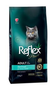 Корм Reflex Plus Cat Adult Sterilised Chicken сухой с курицей для стерилизованных котов 15 кг