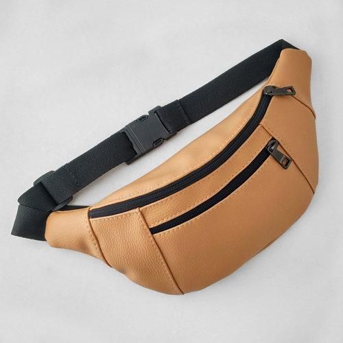 Сумка на пояс BUMBAG из экокожи ореховая (EBB2_OR)