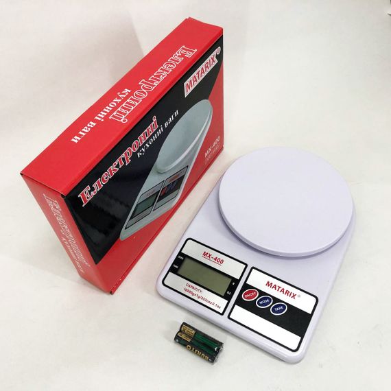 Прості у використанні кухонні ваги MATARIX, Кухонні ваги для зважування на батарейках TU-60 | Зображення 2