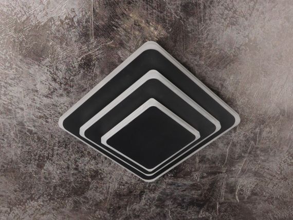 Сучасний креативний світильник стельовий LED для кухні ванної офісу 25467 Чорний 7х25х40 см. | Зображення 3