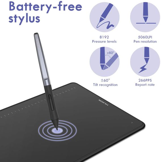 Графічний планшет Huion 11&quot;x6.8&quot; H1161 | Зображення 7