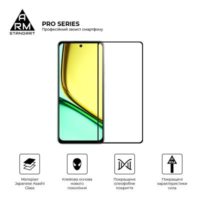 Стекло защитное Armorstandart Pro Realme C77 5G Black (ARM83562) | Зображення 1