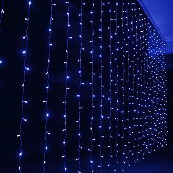 Гірлянда LED Водоспад XPRO 3м х 2м 320 синіх світлодіодів (47666-7603_347) | Зображення 5