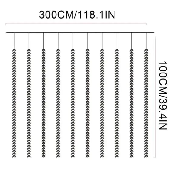 ОЧЕНКА! Гірлянда 200 Led зелена верба теплий білий SF-56 (Немає паковання 3043) | Зображення 9