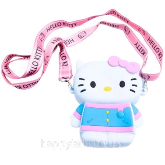 Дитяча силіконова сумочка Hello Kitty 13*10*3 см HP-55-1BL