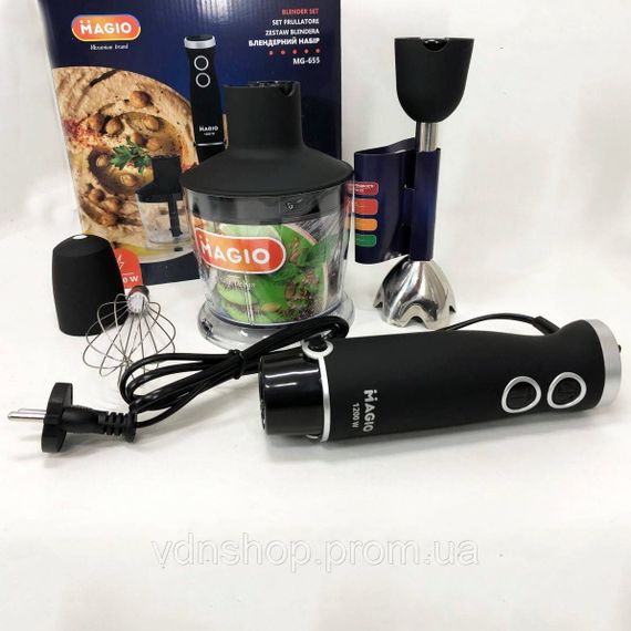 Блендер настільний електричний MAGIO, Портативний блендер подрібнювач, Занурювальні блендери для дому YV-28 | Зображення 3