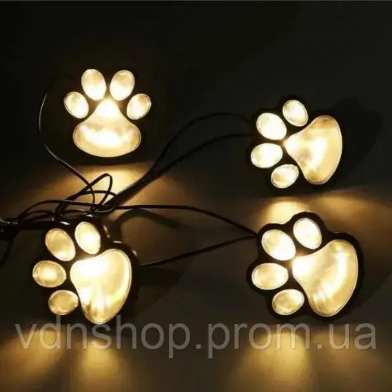 Світильник Solar Paw Print Lights на сонячній батареї 4 шт | Зображення 4