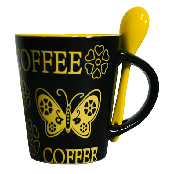 Чашка Краски ночи с ложкой VT-C-258360 Vittora 360мл | Зображення 2