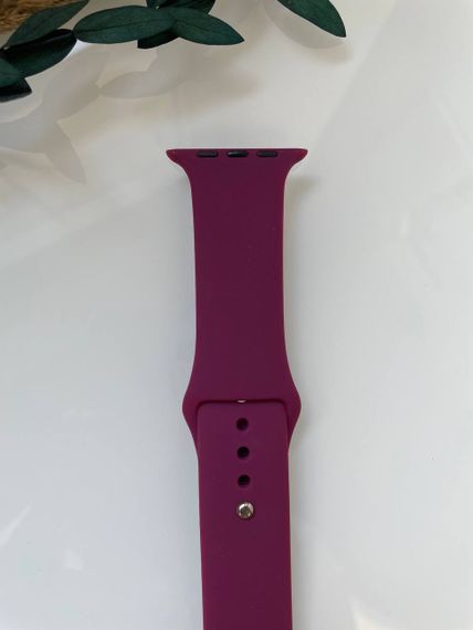 Силіконовий ремінець для розумного годинника Smart Watch 42/44 (Бордовий) | Зображення 5