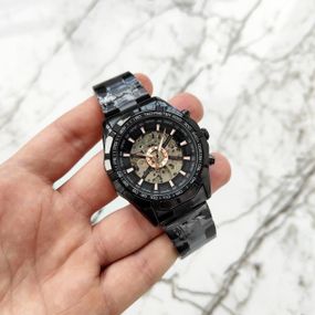 Механічний класичний чоловічий годинник Winner Timy Silver