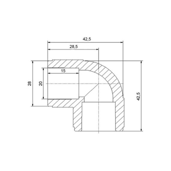 Уголок PPR Blue Ocean "Белый" 20, 90° | Зображення 1