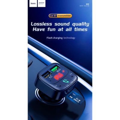 FM модулятор HOCO E59, Black, Box (E59) | Зображення 1