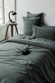 Постельное белье  Issimo Drope Poplin 200 х 220 см Teal Green