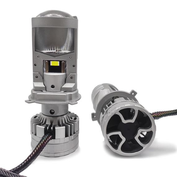 Лампа LED линза H4 Terra R8, 150W, 12-24 В, чип 3570, Canbus обманка | Зображення 3