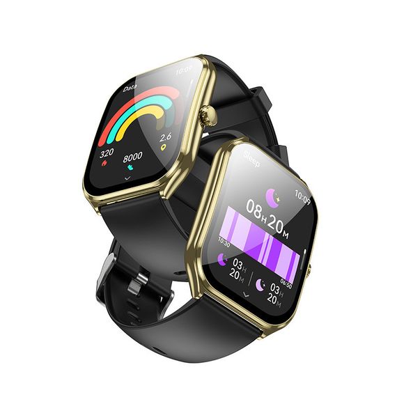 Смарт-годинник Hoco Y28 Amoled Smart sports watch (call version) Gold | Зображення 1