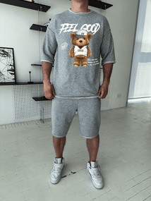 Комплект футболка та шорти ДТФ (петля оверсайз)