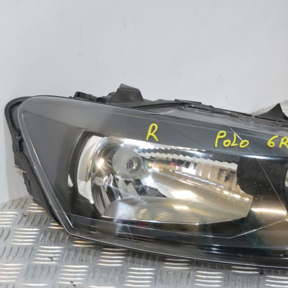 Фара права Volkswagen Polo V 2009-2014 Фара передня права Фольксваген Поло 5 6R1941016E | Зображення 1