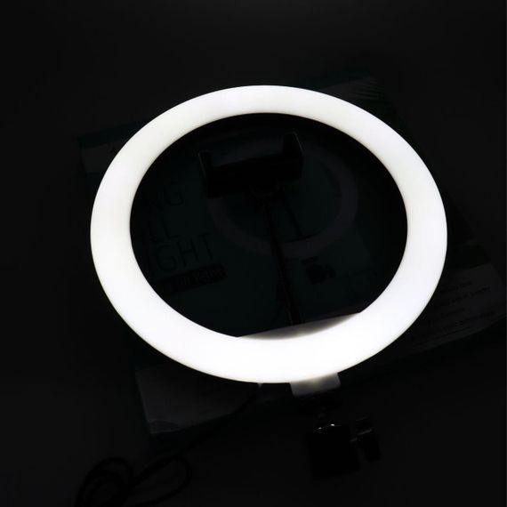 Кольцевая лампа 26 см с креплением для телефона Ring Fill Light / Светодиодная LED лампа | Зображення 6