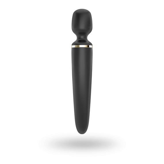 Вибромассажер Satisfyer Wand-er Woman (Black/Gold), водонепроницаемый, мощный, размер XXL | Зображення 3