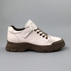 Кросівки жіночі шкіряні 590102 Молочні 36 38 39