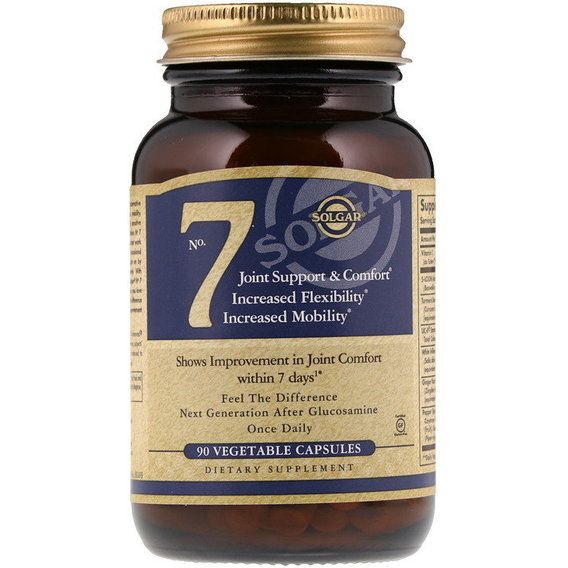 Комплекс для суставов Solgar No 7, Joint Support & Comfort 90 Veg Caps | Зображення 3