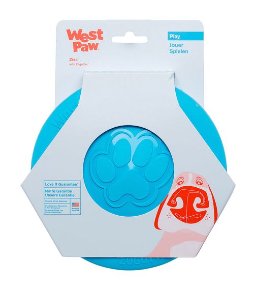 Игрушка для собак West Paw Zisc Flying Disc голубая, 17 см | Зображення 1