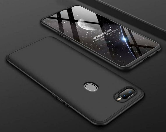 Чохол GKK 360 градусів для Oppo A12 колір Чорний | Зображення 1