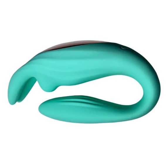 Вібратор для пар у формі зайця Passion Play з пультом, бірюзовий sexstyle | Зображення 4