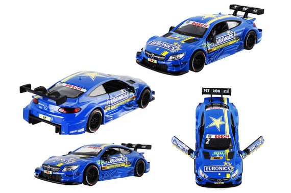 Машина металева "АВТОПРОМ" 68447(BL) 1:32 Mercedes-AMG C 63 DTM, батарейка, світло, звук, відкриваються двері, кор. 18*9*8см | Зображення 1