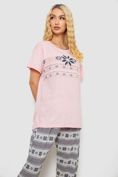 Пижама женская, цвет розовый, 243R7069 | Зображення 1