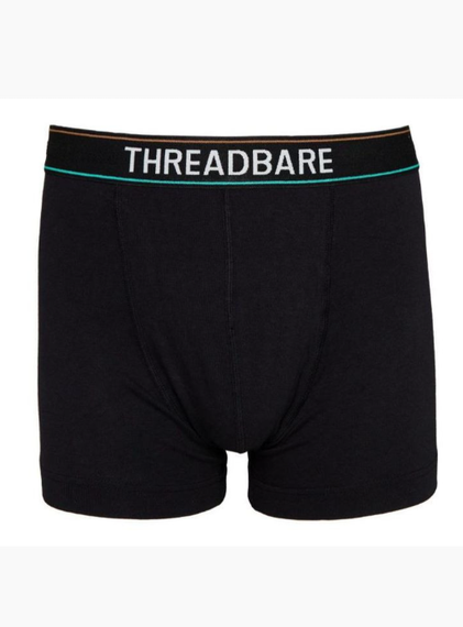 Набір чоловічих анатомічних трусів боксерів Threadbare Black Hipster  Boxers 3 шт в наборі | Зображення 4