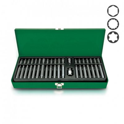 Набор бит Toptul 10мм HEX,TORX,SPLINE 40ед. (GAAD4002) | Зображення 1