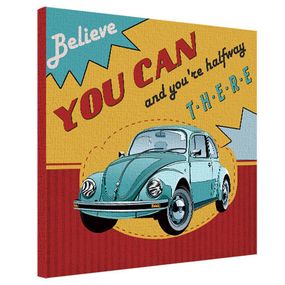 Картина на холсте Believe you can and you`re halfway there 50х50 см (H5050_DVD018)